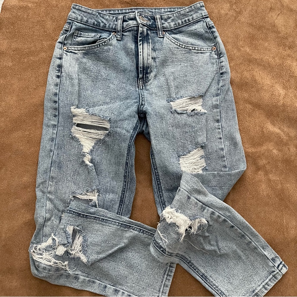 Wild Fable High Rise Mom Jeans Light Wash Size 2 - Picture 5 of 16